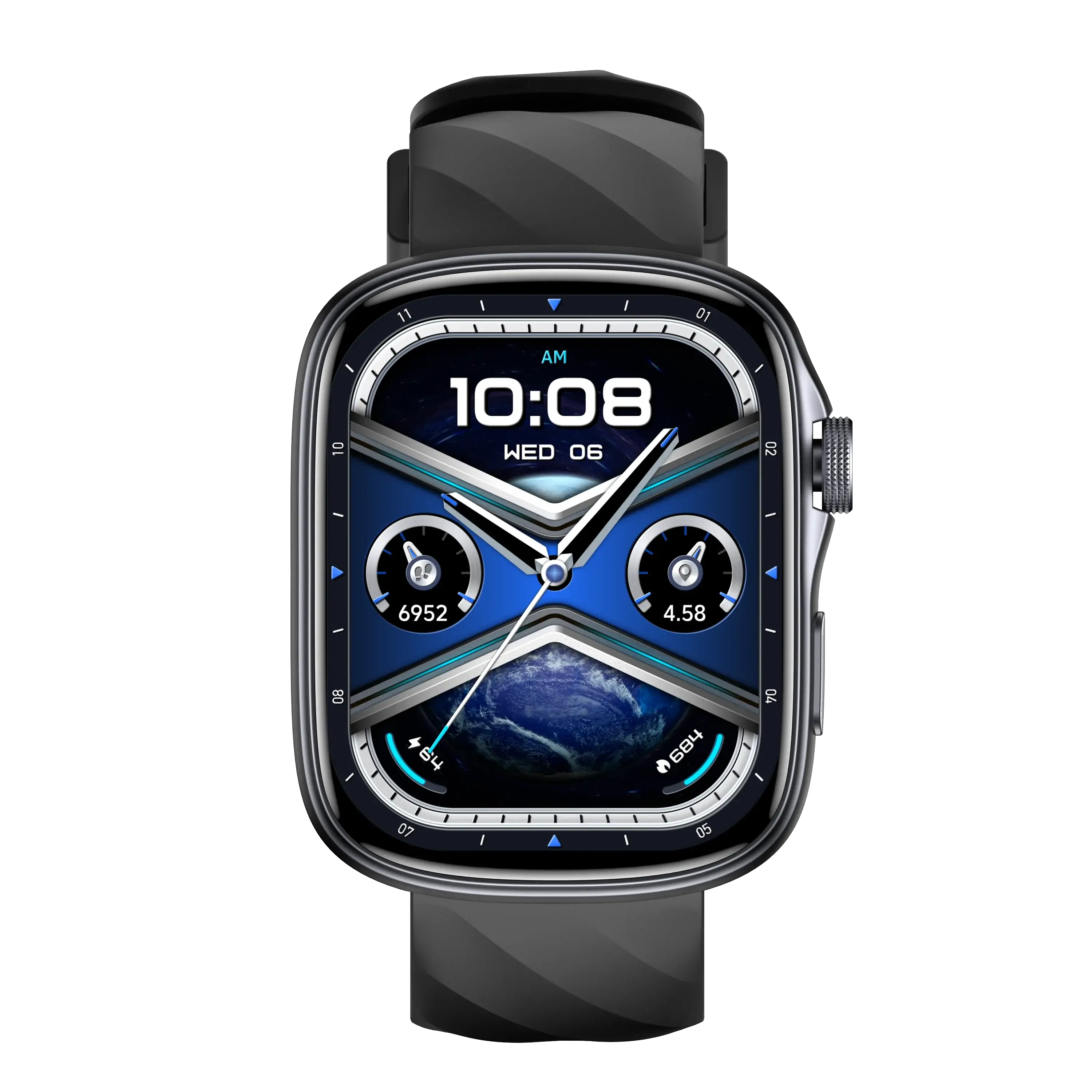 C60 1.1 Montre intelligente étanche de 1 pouce avec moniteur de équence cardiaque, détection de l C60 1.1 Montre intelligente étanche de 1 pouce avec moniteur de équence cardiaque, détection de l