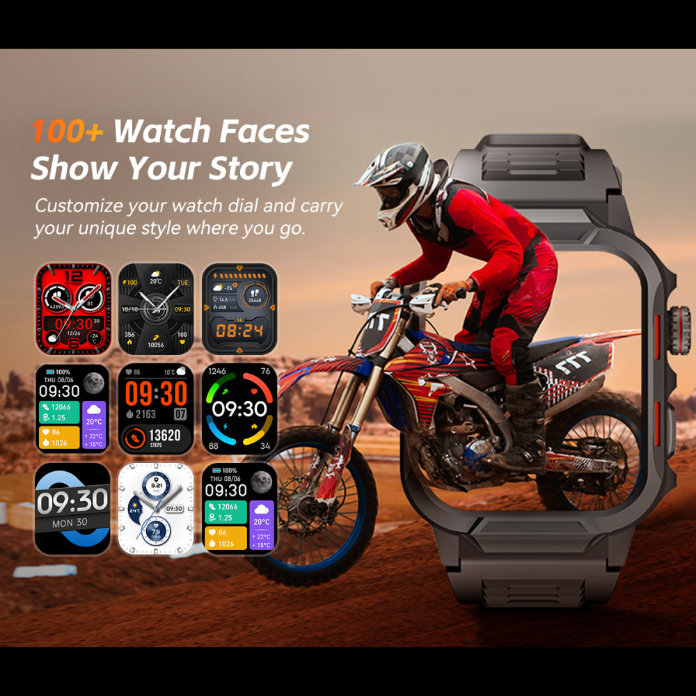 Runmefit ARMOR Outdoor Smart Watch - With Space Gray Frame