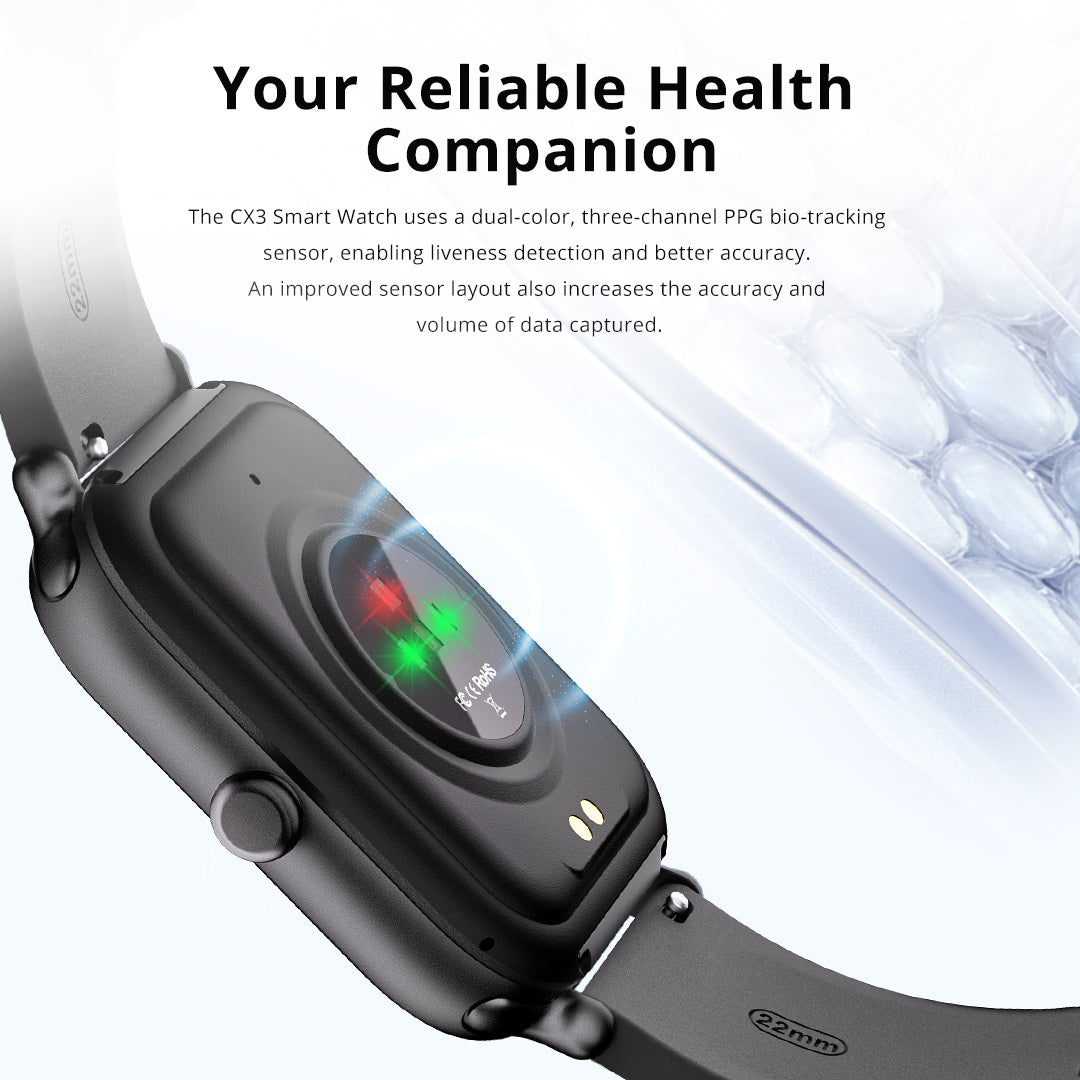 Reloj Inteligente Runmefit CX3: Rastreador de Salud, Estado Físico y Actividad