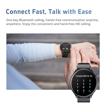 Runmefit GTR2 Smart Watch-Gesundheit, Fitness und Aktivität Tracker, mit Shortcut-Taste, Stahlband