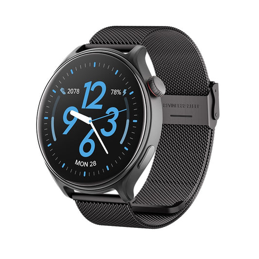 Runmefit GTR2 Smart Watch - Health, Fitness and Activity Tracker, with Shortcut Button, Steel Band