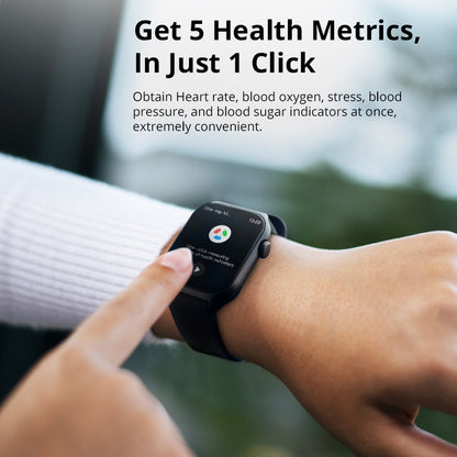 Montre intelligente Runmefit GTS7 - Tracker de santé, de forme physique et d'activité