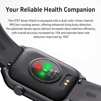 Runmefit GTS7 Smart Watch - Health, Fitness and Activity Tracker, Leather Band