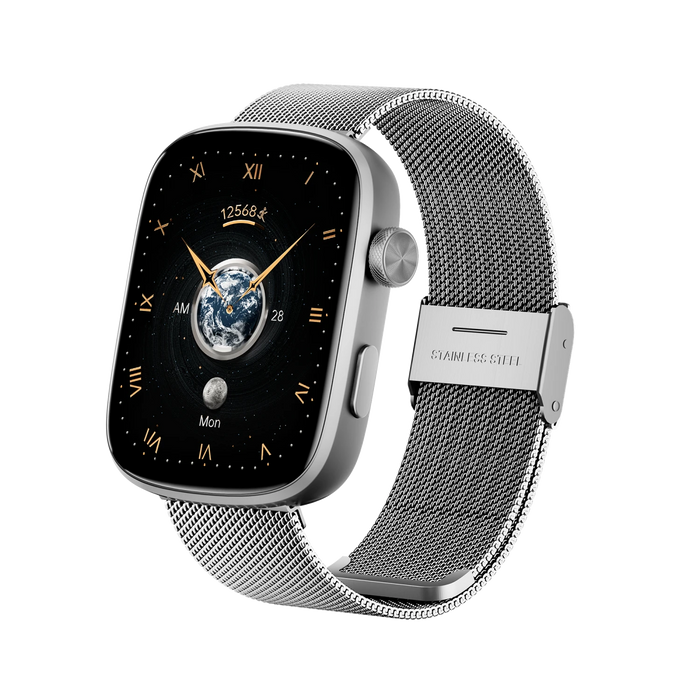 <tc>Runmefit</tc> Montre connectée GTS8 AMOLED - Bracelet en acier