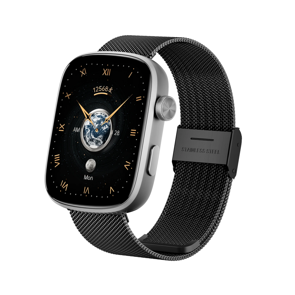 Runmefit GTS8 AMOLED Smart Watch - Steel Strap
