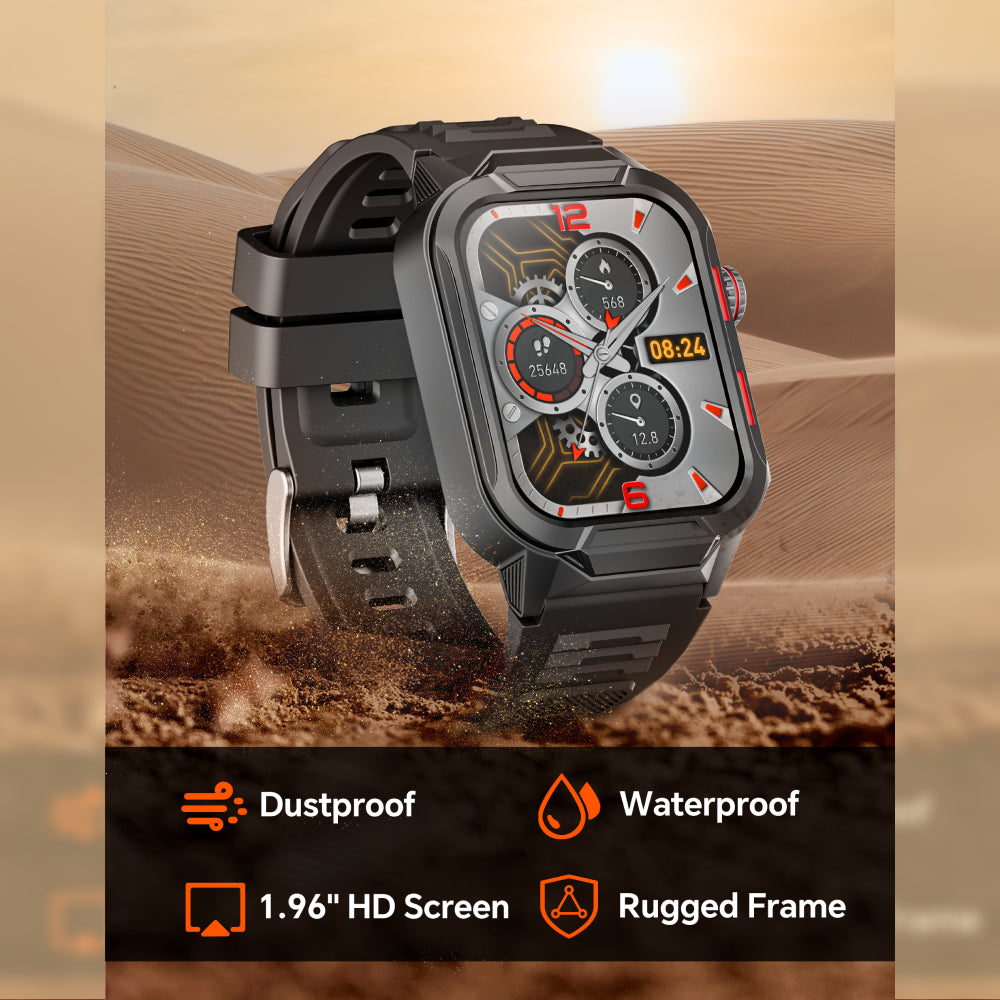 Runmefit ARMOR Outdoor Smart Watch - With Space Gray Frame