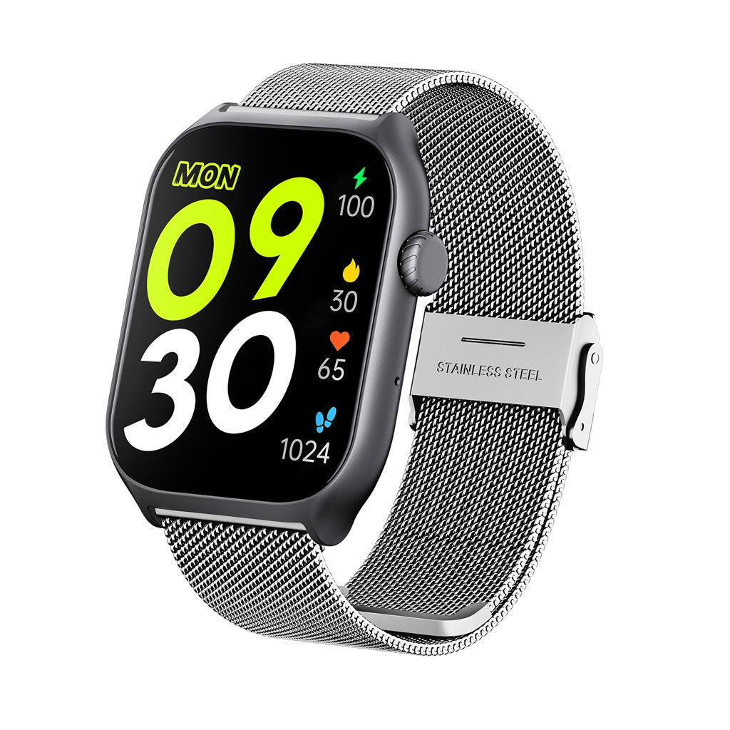 Reloj Inteligente Runmefit GTS7: Rastreador de Salud, Estado Físico y Actividad, Banda de Acero