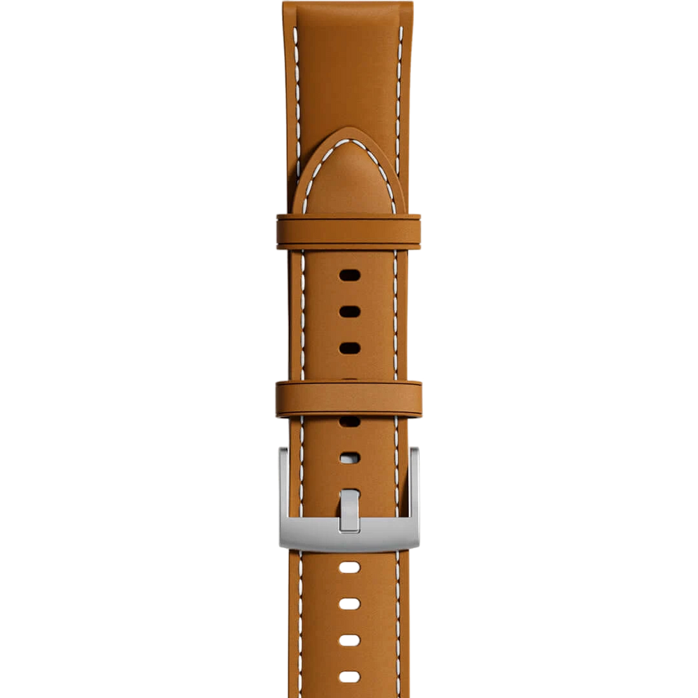 Correa de cuero de repuesto para <tc>Runmefit</tc> Reloj inteligente, 22 mm de ancho