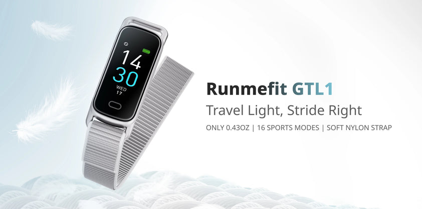 Apresentando <tc>Runmefit</tc> Rastreador de fitness GTL1: o rastreador mais leve para uso diário