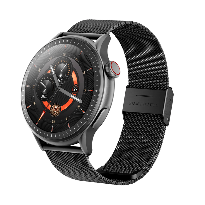 Runmefit GTR3 AMOLED Smart Sports Watch - Steel Strap